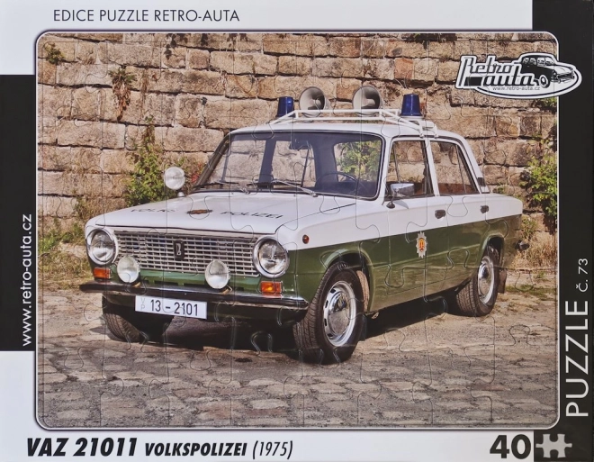 Retro Cars Puzzle VAZ 21011 Volkspolizei 1975