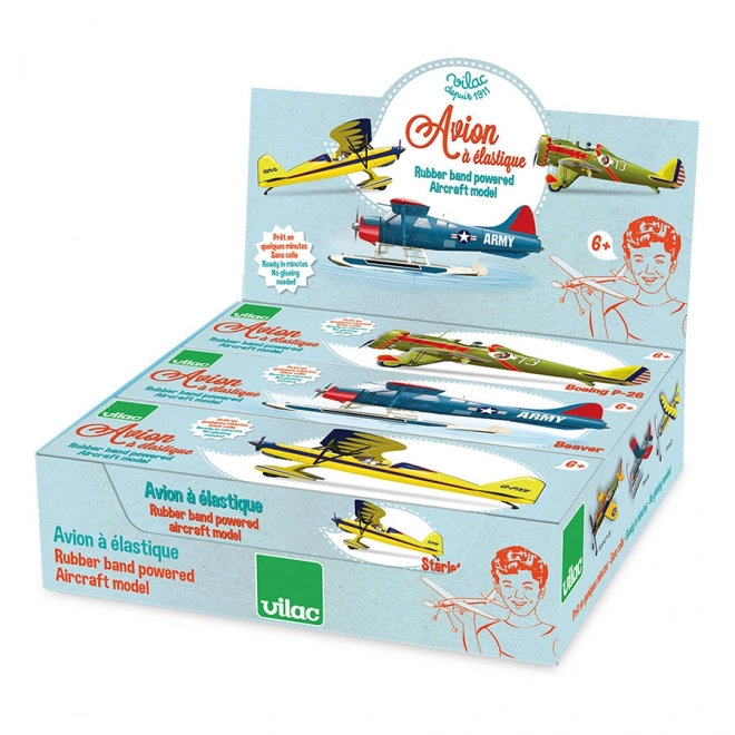 Vilac Pull-Back Propeller Airplane Toy