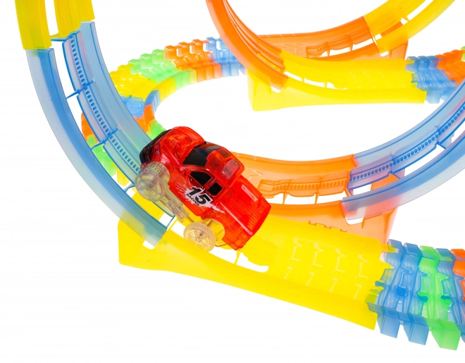 Fluorescent Race Track with LED Car and Loops