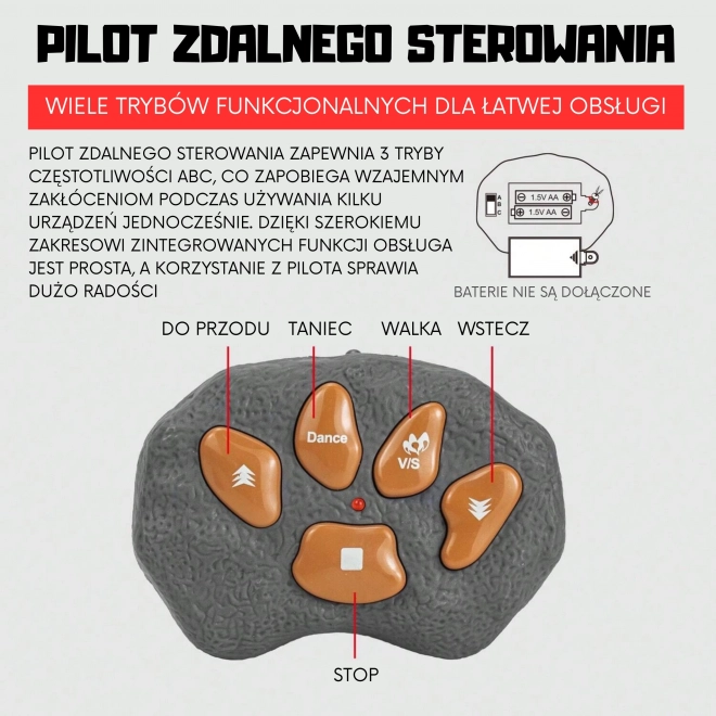 Woopie Dinozaur zdalnie sterowany RC Robot Stegozaur