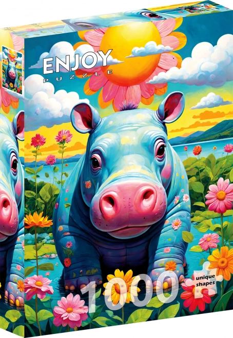 Enjoy Puzzle Sunny Hippopotamus 1000 Pieces