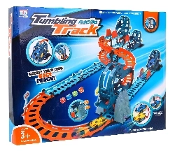 Interactive Racing Track with Tunnel and Dual-Sided Car for Kids 3+