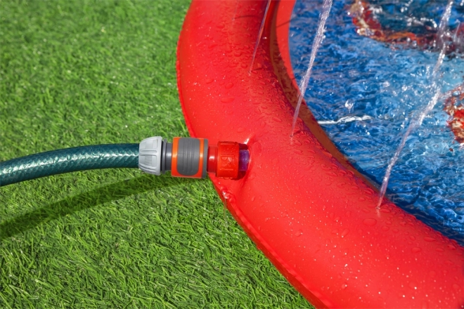 Inflatable Splash Mat with Fountain featuring Spider-Man