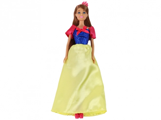 Princess Doll With Dark Hair And Yellow Dress