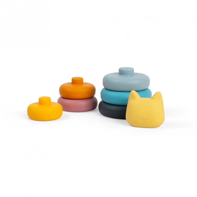 Silicone Stackable Tower Cat Toy