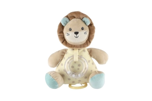 Musical Plush Lion Rattle Toy for Babies