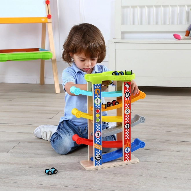 Tooky Toy Barevná skluzavka pro auta