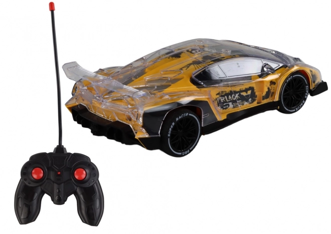 Yellow Remote Controlled Sports Car 1:16 Scale