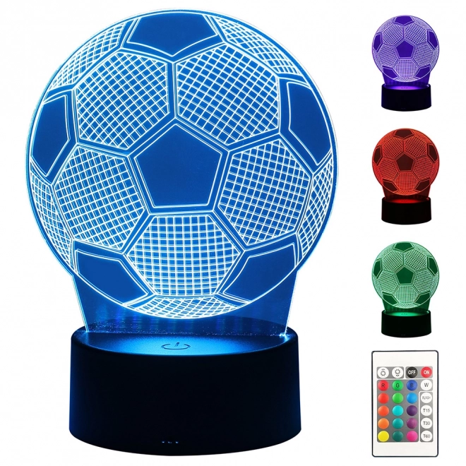 3D-Nachtlicht Fußball mit Fernbedienung