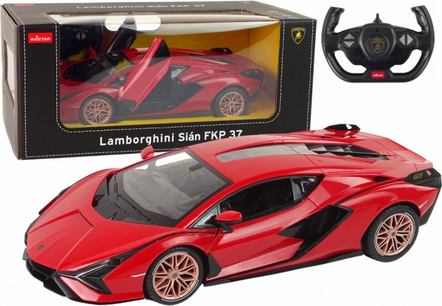 Auto R/C Lamborghini Sian FKP 37 Rastar 1:14 Red Remote Controlled