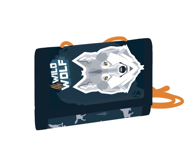 Children's Textile Wallet Wolf