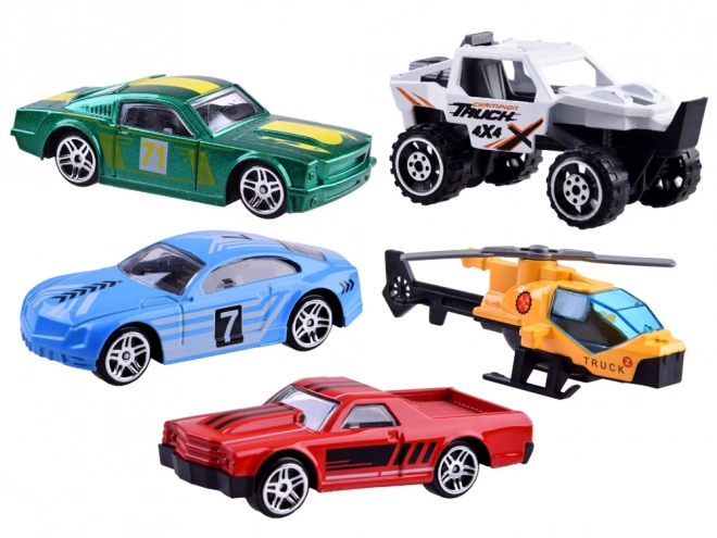 Set of 5 Metal Toy Cars