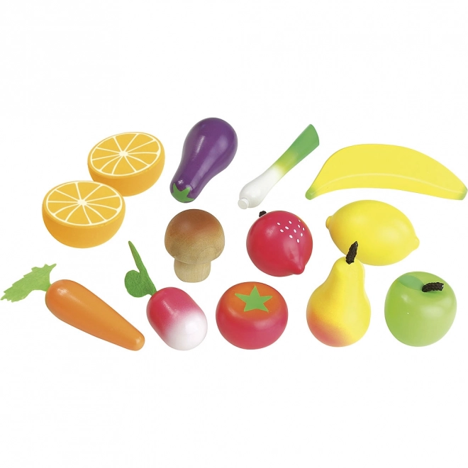 Vilac Wooden Fruits and Vegetables Set