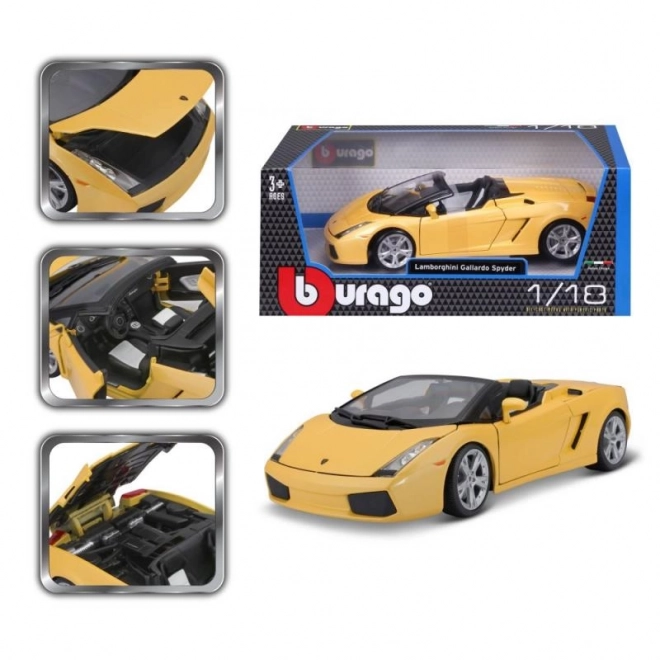 Bburago Lamborghini Gallardo Spyder Model Car