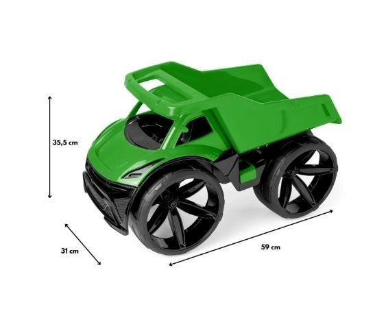 Green Plastic Maximus Dump Truck for Toddlers