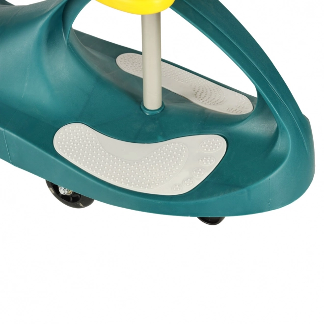 Gravity Ride-On Toy with LED Wheels in Green and Yellow