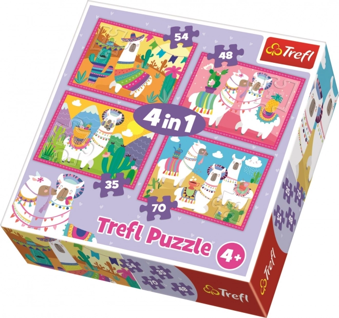 Trefl Happy Llamas Children's Puzzle Set