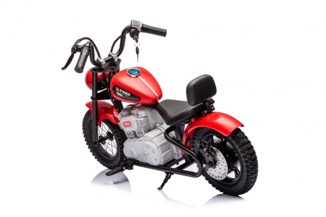 Battery Powered Red Motorcycle