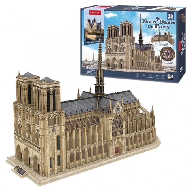 Notre Dame Cathedral 3D Puzzle by CubicFun