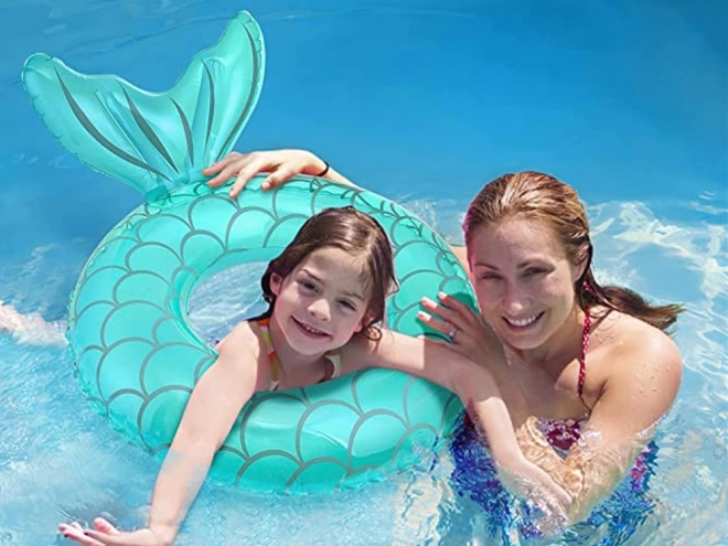 Inflatable Mermaid Swimming Ring for Children