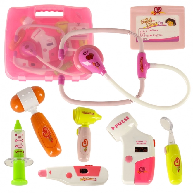 Doctor Toy Set with Lights - Pink