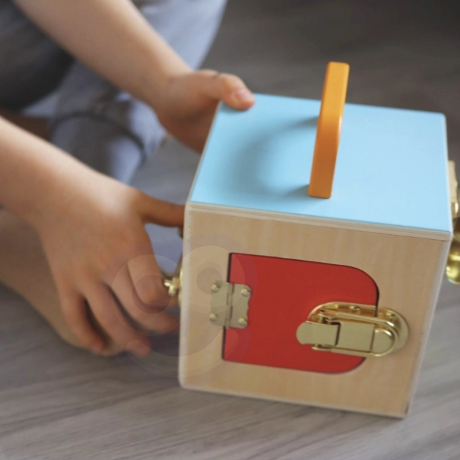 Pannello educativo sensorale Montessori 6 in 1 per bambini da 3 anni
