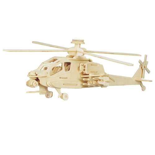 Woodcraft 3D Wooden Puzzle Helicopter