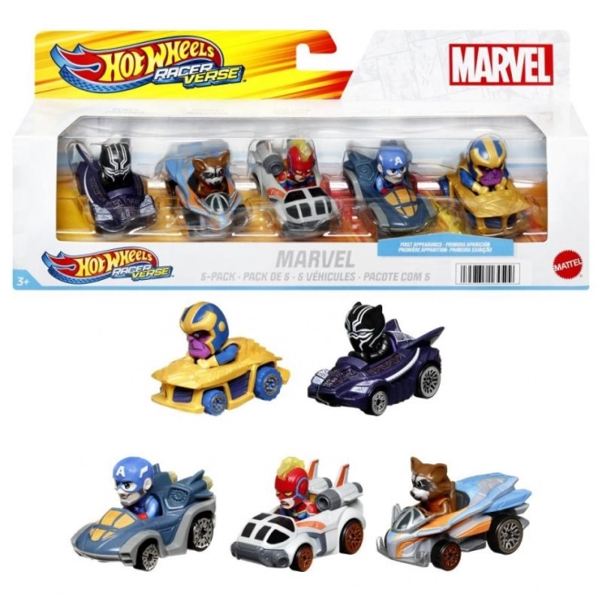 Hot Wheels Racerverse Marvel Car Set