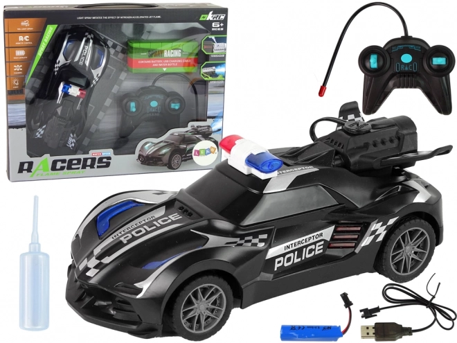 Remote Control Police Car Black