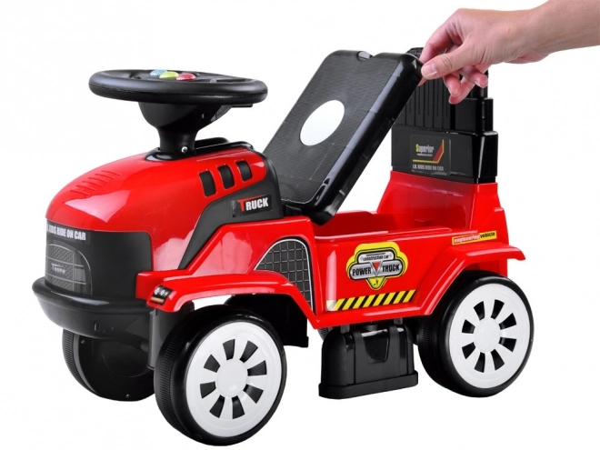 Ride-On Tractor with Trailer – red