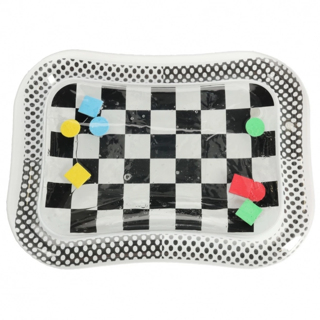 Sensory Inflatable Water Mat for Babies with Chessboard Pattern