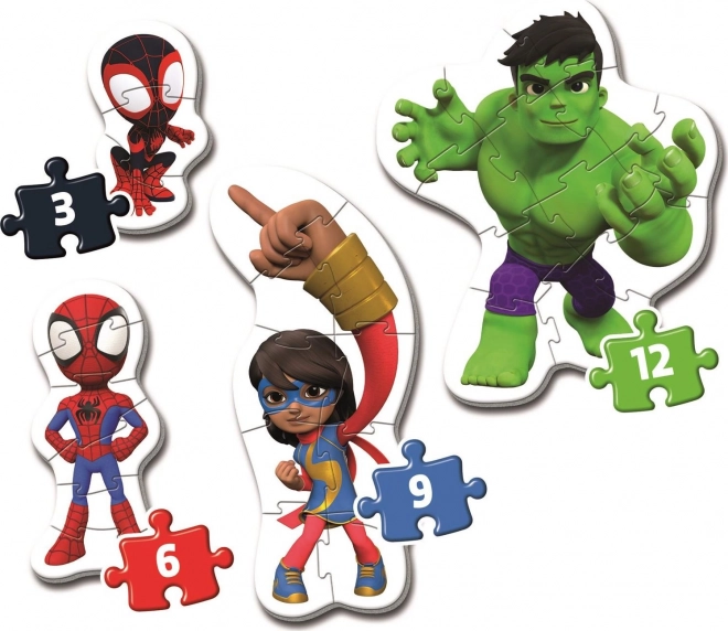 Clementoni my first puzzle Spidey and his amazing friends 4-in-1 set