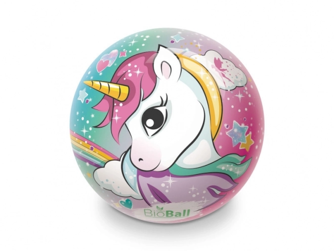 Inflated Unicorn Rubber Ball 23 cm