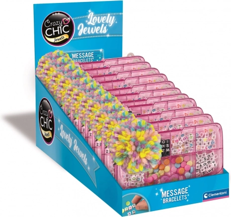Crazy Chic message factory – creative bracelet set CLEMENTONI