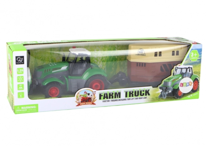 Remote Control Farm Tractor with Animal Trailer