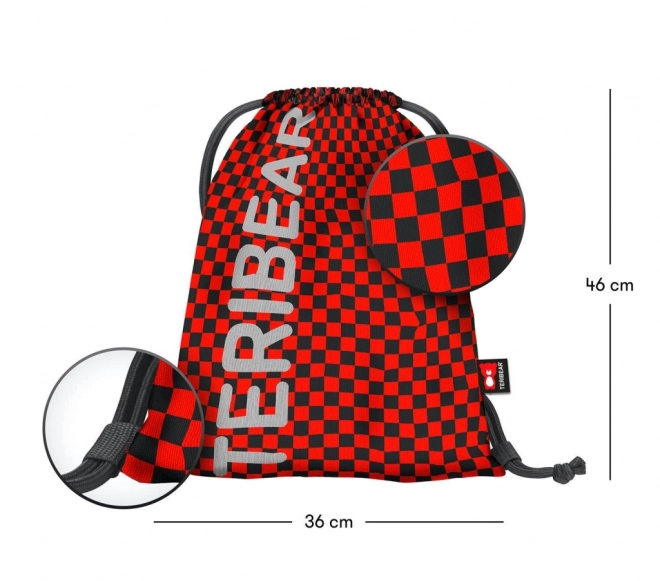 Baagl Drawstring Bag Red