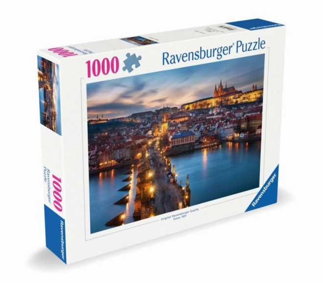 Puzzle Prága éjjel 1000 darabos Ravensburger