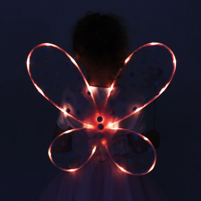 Pink Fairy Tutu Costume with Light-Up Wings