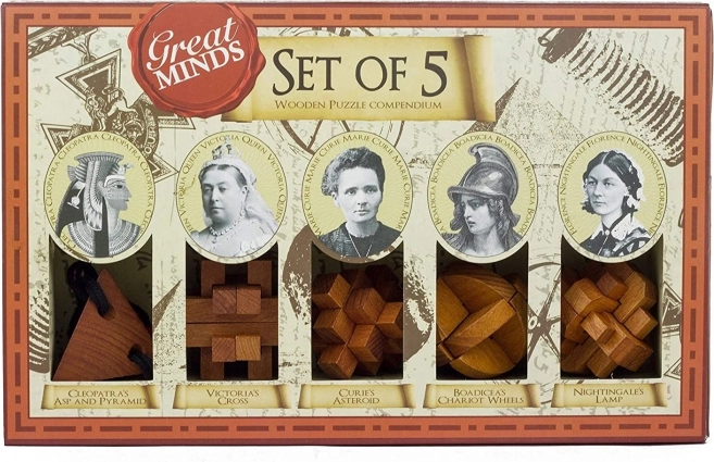 Profesor Puzzle Great Minds: Femmes célèbres 5 en 1