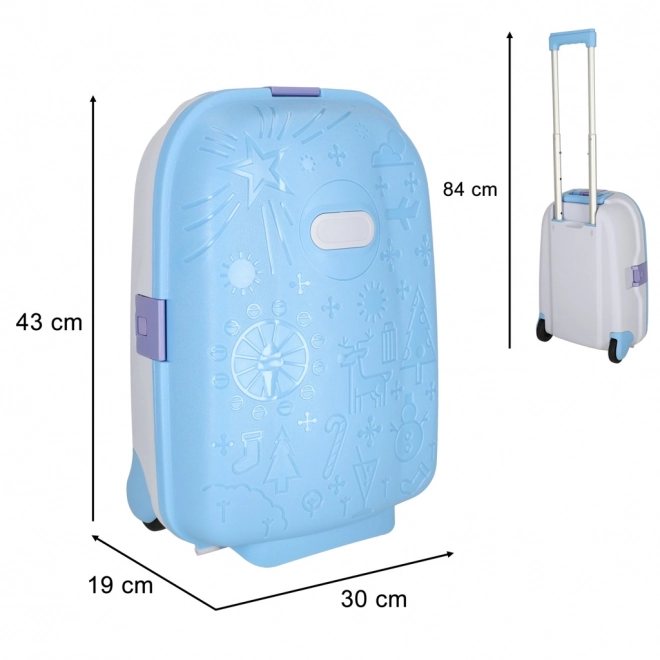 Kids LED Wheeled Carry-On Suitcase - Blue