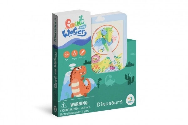 Magical Water Painting with Dinosaur Coloring Book