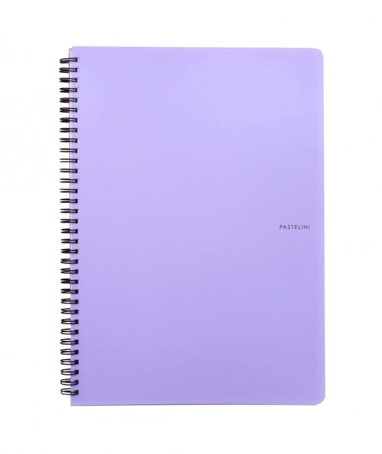 Pastelini purple A4 twin wire notebook