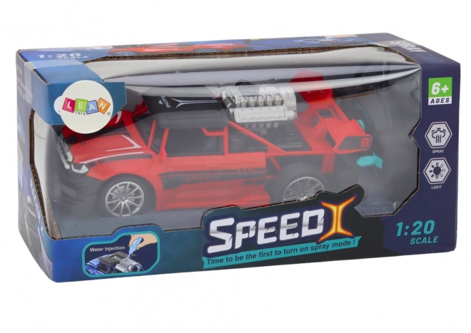 Remote Control Car with Smoke Effect and Lights Red