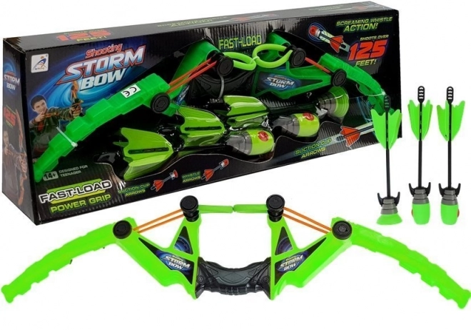 Sport Archery Set with 3 Arrows - Green