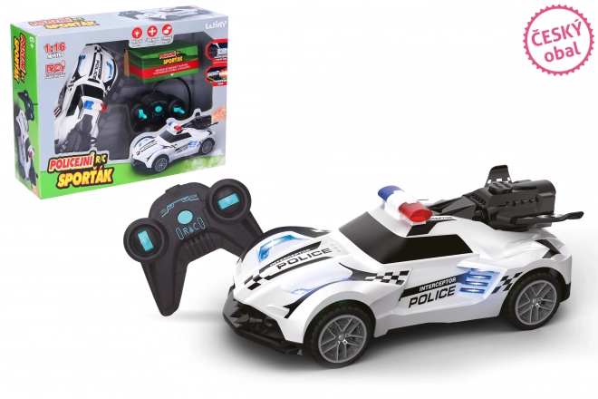 Remote Control Police Car With Lights And Smoke Effects