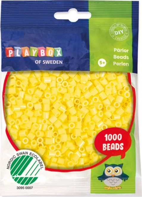 Playbox Iron-On Beads Pastel Yellow 1000 Pieces