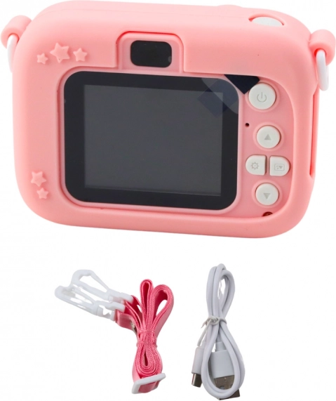 Fotocamera per Bambini Unicorno Rosa 48Mpx HD 1080P