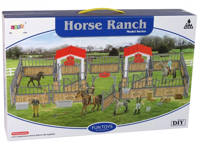 DIY Farm Set with Horses and Riders