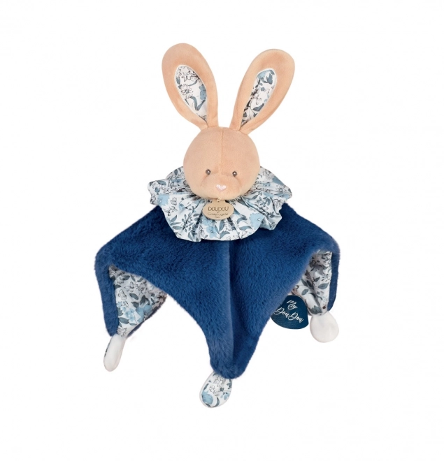 Blue Cuddly Bunny 3-in-1 Toy and Blanket