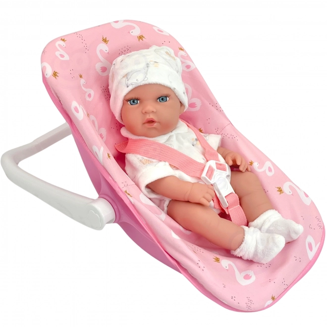 Set bambola neonata 30,5 cm con portabebé rosa